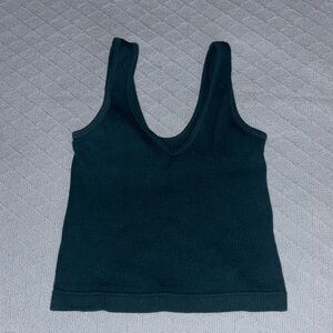 Dark Green Sleeveless Top